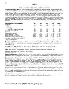 Mineral Commodity Summaries 2016