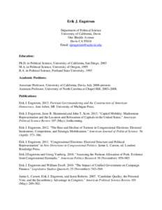 Dupont Circle / Engström / Josep Colomer / United States Congress / Place of birth missing / Year of birth missing / Political science / American Political Science Association