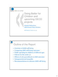 Childcare services in OECD countries – The OECD Family Database