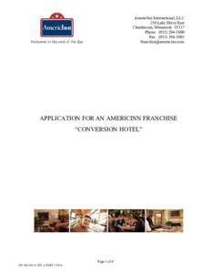 Hotel chains / Employment / Recruitment / AmericInn / Background check / Franchising / Credit history