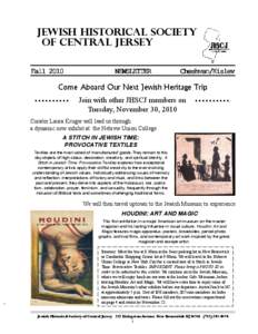 Jewish Federation / Hebrew Union College-Jewish Institute of Religion / Rabbi / Livingston /  New Jersey / Education / Religion in the United States / Jewish cuisine / Jewish culture / Kashrut