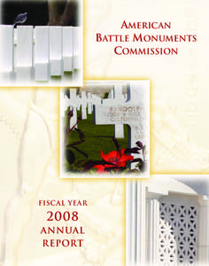 AMERICAN BATTLE MONUMENTS COMMISSION FISCAL YEAR