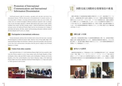 Ⅶ  Promotion of International Communications and International Information Dissemination