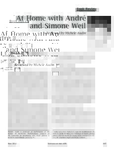 Book Review  At Home with André and Simone Weil Reviewed by Michèle Audin