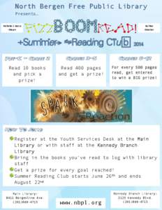 North Bergen Free Public Library Presents… Nicholas J. Sacco -Mayor-  FIZZBOOMREAD!