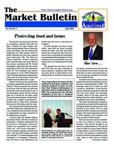 The  http://www.wvagriculture.org/ Market Bulletin Gus R. Douglass, Commissioner