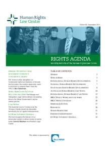 Edition 65, September[removed]OPINION: 50 CENTS IS A WISE TABLE OF CONTENTS