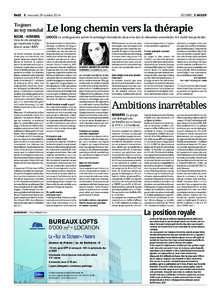 SUISSE  PAGE 8 mercredi 29 octobre 2014 Toujours au top mondial