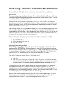 Retirement plans in the United States / 457 plan / 401 / 403 / Pension / Economic Growth and Tax Relief Reconciliation Act / Defined benefit pension plan / Deferral / Solo 401 / Roth 401