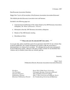 Microsoft Word - Jan 2007 Rousseau Assoc Member Bulletin.doc