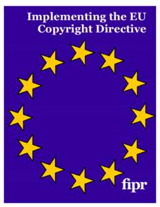 Microsoft Word - Implementing the EU Copyright Directive.doc