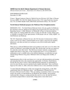 Microsoft Word - Medicaid program prepares for Part D.doc