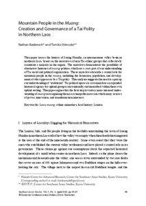 Mountain People in the Muang: Creation and Governance of a Tai Polity in Northern Laos