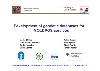 Microsoft PowerPoint - 6_Development of geodetic databases ofor MOLDPOS services.ppt