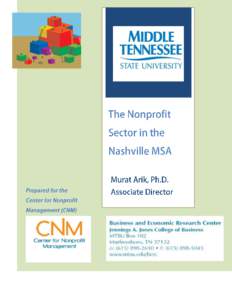The Nonprofit Sector in the Nashville MSA