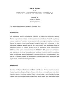 Science / Structure / International Council for Science / International Association of Applied Psychology / Applied psychology / International Geographical Union / UNESCO / International psychology / International Union of Psychological Science / International nongovernmental organizations / Psychology