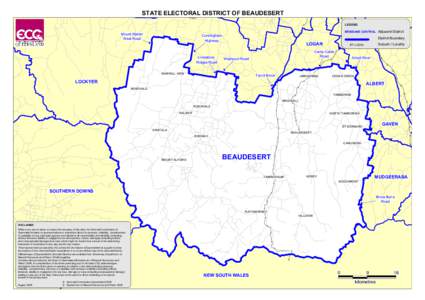 STATE ELECTORAL DISTRICT OF BEAUDESERT LEGEND Mount Walker Mount