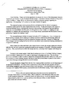 Mortgage industry of the United States / Financial services / Business / Citibank / Primerica / Sanford I. Weill / Morgan Stanley Smith Barney / Community Reinvestment Act / The Travelers Companies / Economy of the United States / Citigroup / United States federal banking legislation