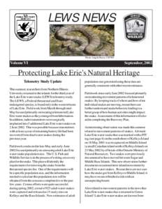 LEWS NEWS  Photo: Angela Boyer, USFWS Volume VI