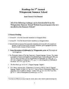 Cambridge University Moral Sciences Club / Linguistic turn / Ludwig Wittgenstein / G. E. M. Anscombe / Peter Hacker / Simon Glendinning / Philosophical Investigations / Gordon Park Baker / Peter Winch / Philosophy / Analytic philosophy / Analytic philosophers