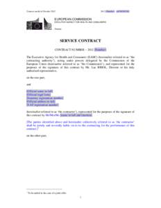 Microsoft Word - EAHC-2012-CP-02_Annex_VI_Service_contract.doc