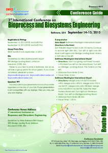 BioprocessConference Guide 3rd International Conference on  Bioprocess and Biosystems Engineering