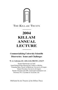 Izaak-Walton-Killam Award / Canada / IWK Health Centre / The Killam Trusts / Izaak Walton Killam / Killam
