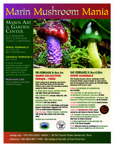 Marin Mushroom Mania MARIN ART & GARDEN CENTER ©2007 Taylor F. Lockwood,