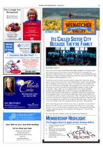 Wenatchee Valley Business World | OctoberThe Cottage Inn Restaurant $5 Martini Tuesdays $5 Wine Wednesdays