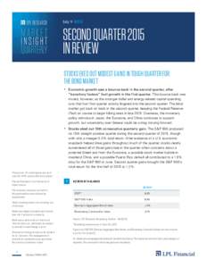 LPL RESEARCH  MARKET INSIGHT QUARTERLY