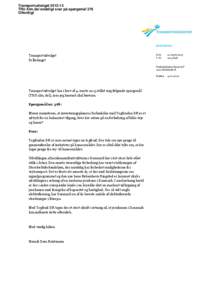 Transportudvalget[removed]TRU Alm.del endeligt svar på spørgsmål 376 Offentligt