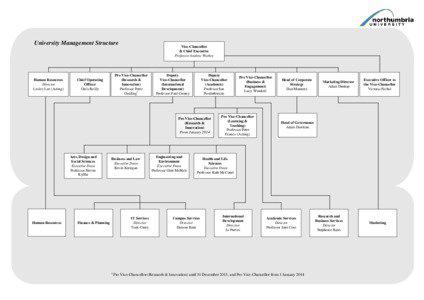 University Management Structure  Human Resources