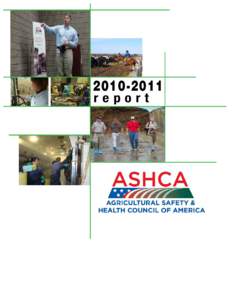 Occupational safety and health / National Institute for Occupational Safety and Health / Canadian Agricultural Safety Association / Certified safety professional / United States Department of Agriculture / National Occupational Research Agenda / Mine Safety and Health Administration / Safety / Safety engineering / Risk