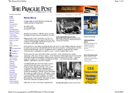 The Prague Post Online  Page 1 of 5 Go