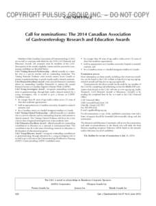 Canadian Association of Gastroenterology / Gastroenterology / Pulsus Group