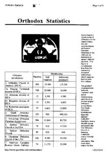 Orthodox Statistics .~;;c