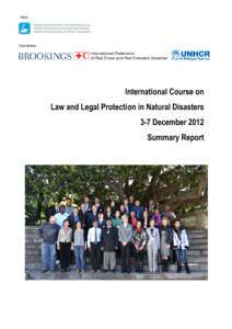 Host:  Conveners: International Course on Law and Legal Protection in Natural Disasters