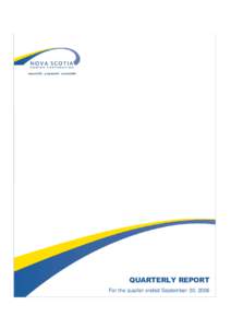 QUARTERLY REPORT For the quarter ended September 30, 2006 FINANCIAL HIGHLIGHTS