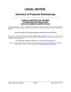 Rulemaking / Negotiated rulemaking / Public administration / Idaho / Government / Promulgation / Administrative law / United States administrative law / Decision theory