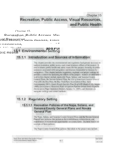 Chapter 15  Recreation, Public Access, Visual Resources, and Public Health[removed]Environmental Setting