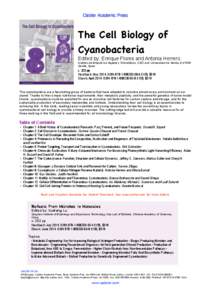 Metagenomics / Metabolism / Microorganism / Genomics / Outline of cell biology / Hydrogen production / Biology / Microbiology / Cyanobacteria