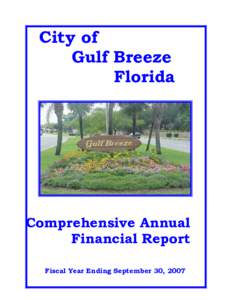 City of Gulf Breeze Florida Comprehensive Annual Financial Report