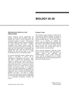 Microsoft Word - Biology20-30 P of S.doc