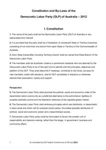 Australian Labor Party / Politics / United States Constitution / Federal government of the United States / Socialism / Conference for Progressive Political Action / Constitution of Australia / Labour parties / Politics of Australia / Democratic Labor Party