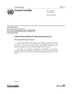 International security / United Nations Institute for Disarmament Research / Patricia Lewis / Disarmament as Humanitarian Action / United Nations Office for Disarmament Affairs / Disarmament Insight / United Nations System / Disarmament / Nuclear Non-Proliferation Treaty / Arms control / International relations / Peace