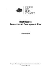 Reef Rescue research and development plan