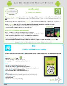 Media technology / Blio / EPUB / Tap dance / Comparison of iOS e-book reader software / E-books / Electronic publishing / Publishing