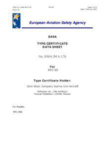 TCDS No.: EASA IM.A.176  RRJ-95