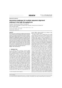 Biology / Sequence alignment / Multiple sequence alignment / T-Coffee / Structural alignment / Sequence analysis / BLAST / ProbCons / Homology modeling / Bioinformatics / Computational phylogenetics / Science