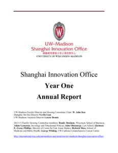 Shanghai Innovation Office Year One Annual Report